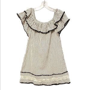 Zara Striped Peasant Style Dress size S